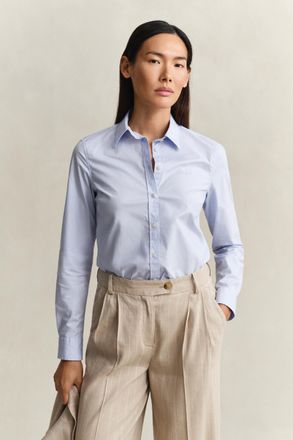 GANT Women Slim Fit Poplin Shirt (40) LIGHT BLUE