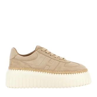 Hogan H-Stripes Sneakers - Dames - Sneakers - Beige - 37 EU - Leer - Schoenen