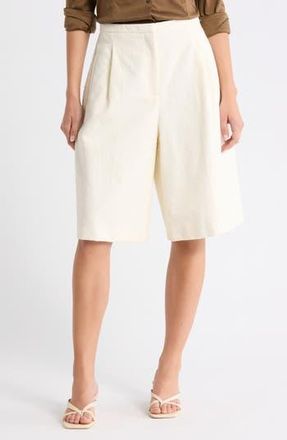 BOSS Tualy Tweed Shorts in Open White at Nordstrom Rack, Size 10