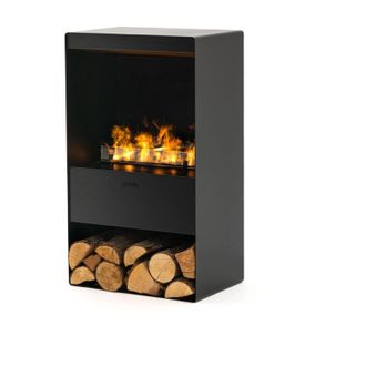 Planika Steamy - Chemin&eacute;e &Eacute;lectrique Autoportante Avec Vapeur - Effet De Flamme 3d, T&eacute;l&eacute;commande, Humidificateur DAir, Set DHuiles DAromath&eacute;rapie Inclus