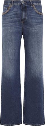 Etro Rechte Jeans - Dames - Regular Fit Jeans - Blauw - W32 - Denim - Jeans