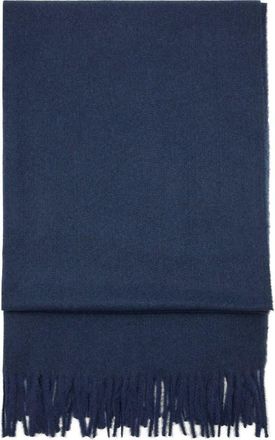 Mango Fringe Scarf in Blue at Nordstrom