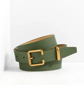 Talbots Leather Belt - Deep Forest - Medium Talbots
