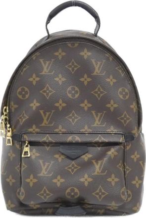 Louis Vuitton Marron Coated Canvas Backpack (Pre-Owned)