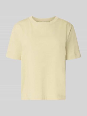 Selected Boxy Fit T-Shirt aus reiner Baumwolle Modell ESSENTIAL in Schilf, Gr&ouml;&szlig;e XL