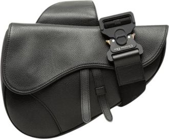 Dior Pre-owned Saddle - Dames - Vintage Schoudertas - Zwart - ONE Size - Leer - Vintage