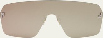 Fendi Mens Fendi First Metal Shield Sunglasses