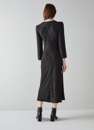 L.k. Bennett Womens Gabrielle Dress, Black - Size 12 UK