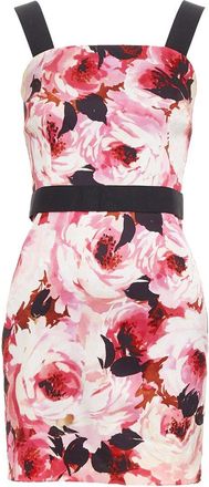 Dolce & Gabbana Pink Rose Strap Mini Dress, Size It 40 (Authentic Pre-Loved)