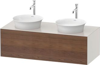 Duravit Tulip Blanco, Mueble De Pared, Ancho 1300 X Fondo 550mm, - Duravit