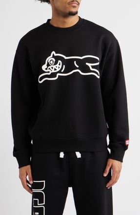 Icecream Raider Cotton French Terry Graphic Sweatshirt in Black at Nordstrom, Size X-Large