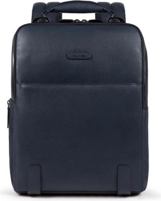 Piquadro Slim laptop backpack 15-6 - Heren - Rugzakken - Blauw - ONE Size - Tassen