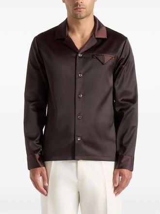 Mani&egrave;re De Voir Constant satin shirt - Brown