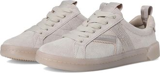 Kate Spade New York K As In Kate Suede Court Sneaker Womens Shoes Quartz Pebble : 7.5 B - Medium, Leather