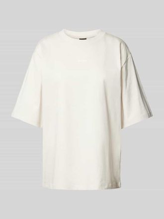 Boss Orange by Hugo Boss BOSS Orange Oversized T-Shirt mit Label-Print Modell Enis in Weiss, Gr&ouml;&szlig;e XS