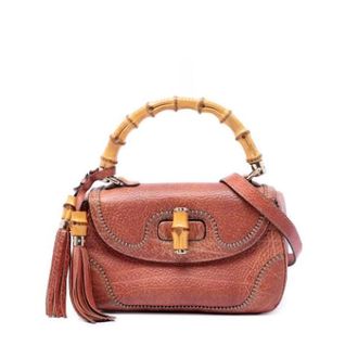 Gucci Pre-owned New Bamboo Satchel - Dames - Pre-owned - Bruin - Maat: ONE Size Leer