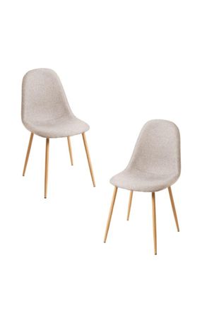 Regalos Miguel Packs Sillas Comedor - Pack 2 Sillas Teok Tela - Beige