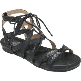 Bellini Trendy Lace-Up Sandal in Black at Nordstrom Rack, Size 8.5