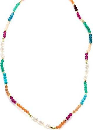 Panacea Multi Block Freshwater Pearl Necklace at Nordstrom Rack