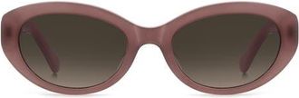 Kate Spade New York caeley 52mm oval sunglasses in Brown/Brown Sf at Nordstrom