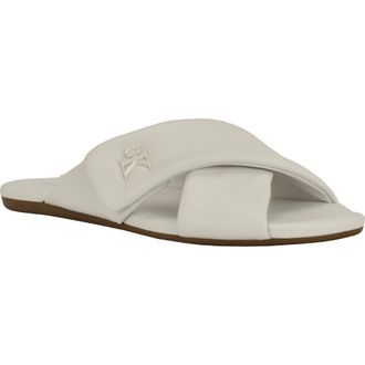 Calvin Klein Renley Slide Sandal in White at Nordstrom Rack, Size 7.5