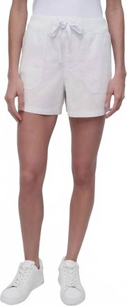 DKNY Sport Short In Pristine White
