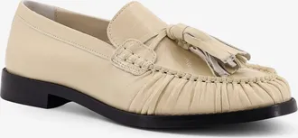 Alohas Womens Loafers Marietta White Leather