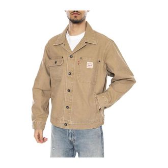 Levi's Trucker Jacket - Heren - Zomerjassen - Bruin - XS - Katoen - Jassen