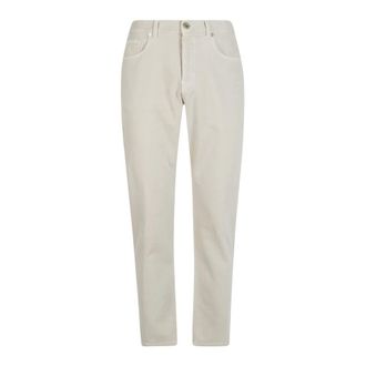 Eleventy 5-pocket Relax Denim Trousers - male - Eleventy - Slim Fit Jeans - Beige - W36 - Jeans