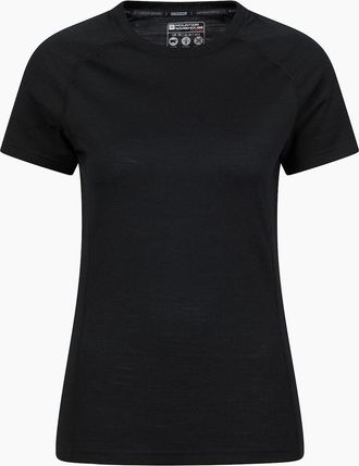 Mountain Warehouse Womens Mountain Warehouse Womens/Ladies Summit Merino Wool Thermal Top - Black - Size: 14