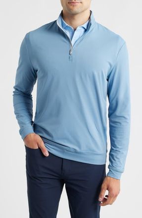 Johnnie-O Motion Performance Quarter Zip Pullover in Carbon Fiber at Nordstrom, Size Xx-Large