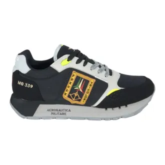 Aeronautica Aeronautica Militare, Sneakers, male, Black, Size: 11 US Running Frecce Tricolori Sc0292