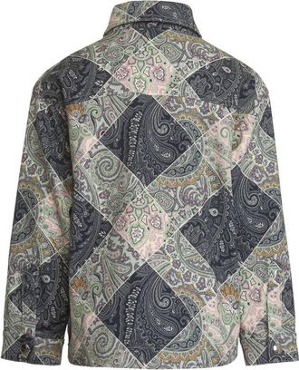 Etro Plaid Cotton Jacket - Blue