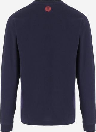 Icecream Mens Cotton Shirt With Logo Navy Knitwear Sweater
