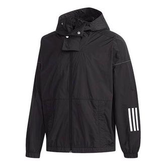 adidas M S2S WV CL JKT Sports Hooded Jacket Black ED1931
