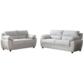 Vente-Unique Vente-unique - Divano 3 posti e 2 posti in Tessuto Beige - manoa
