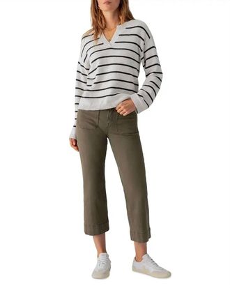 Sanctuary Marine Wide Leg Pant In Fatigue
