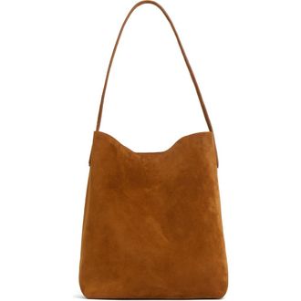Mansur Gavriel Everyday Cabas Suede Hobo Bag in Saddle at Nordstrom