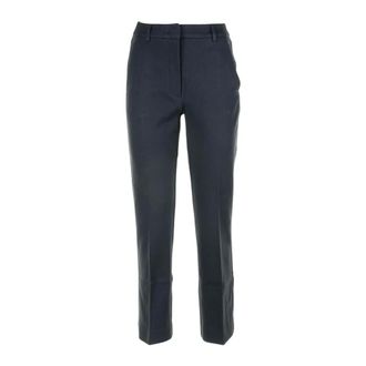 Max Mara Dames, Broeken, Blauw, Maat: L
