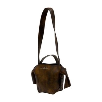 Acne Studios Unisex Shoulder Bag Brown Calfskin
