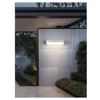 Trade Shop Trade Shop Traesio - Trade Shop - Applique Bianco Da Esterno 12w Luce Fredda 6500k Naturale 4000k Calda 3000k Es63