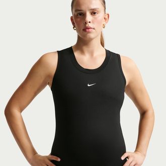 Nike Womens (M) One Dri-FIT Slim-Fit Tank Top (Maternity) in Black | FN4996-011