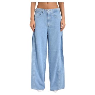 Dondup Wide Jeans, female, Blue, Size: W24 Wide Jeans