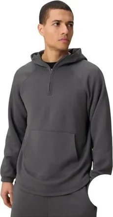 Fabletics Mens The GridTech Quarter Zip Hoodie in Onyx at Nordstrom, Size Xx-Large