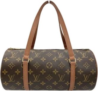 Louis Vuitton Pre-owned Monogram Canvas Handtas - Dames - Vintage Handtas - Bruin - ONE Size - Vintage