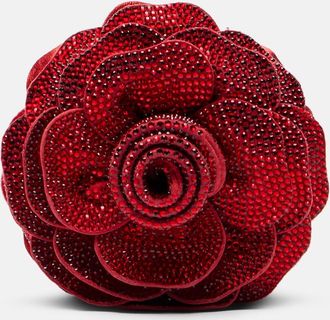 Judith Leiber Clutch Soft Rose Belle con cristales