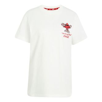 adidas (WMNS) adidas x Coca-Cola Gfx Trefi T-Shirt Asia Sizing White KY7572