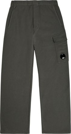 C.P. Company Logo Straight-leg Cotton Cargo Sweatpants - Dark Grey - XL
