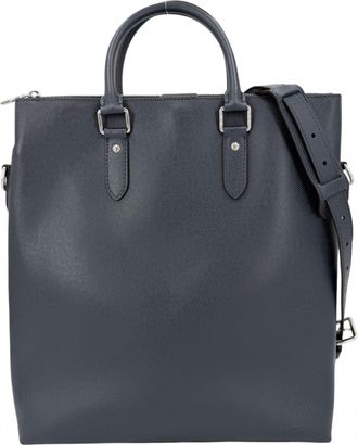 Louis Vuitton Taiga Navy Taiga Leather Handbag Shoulder Bag (Pre-Owned)