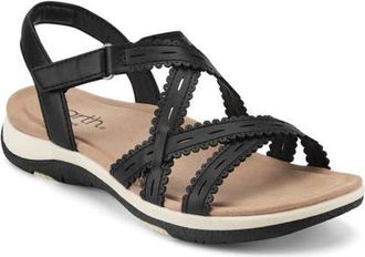 Earth Sanetra Ankle Strap Sandal in Black at Nordstrom, Size 7.5